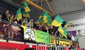 Toller Support in der Merkur-Arena: Die Eintracht wurde von einem lautstarken Anhang unterstützt.
